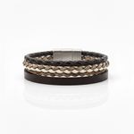 Pulseira de Couro Sintético Country