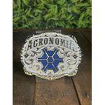 Fivela Country Cowboy Unissex Branca Agronomia 