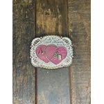 Fivela Country Cowboy Unissex Rosa Barrel Racer