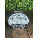 Fivela Country Cowboy Unissex Branca de Cavalo
