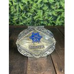 Fivela Country Cowboy Unissex Dourado Agronomia 