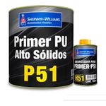 Kit Primer PU Alto Sólidos C/ Endurecedor Lazzuril P51 - 900ml 5:1 