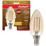 Lâmpada Led Vela Retrô E14 2w Avant 2200k 127v