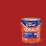 Esmalte Sintético Coralit Secagem Rápida vermelho Brilhante 3,6 Litros coral ref 5202949