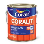 Esmalte Sintético Coralit Secagem Rápida Tabaco Brilhante 3,6 Litros Coral Ref 5202977