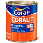 Esmalte Sintético Coralit Secagem rápida Preto Brilhante 900ml - 5202932 – Coral