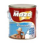 Kit Tinta Para Piscina Azul Esmalte Pu Maza 4.5lt