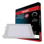 Painel Led Quad Embutir 30W Branco Frio 6500K Bivolt Avant