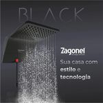 Ducha Eletrônica Ducali Black Zagonel 127v 5500w