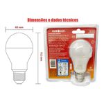 Lâmpada Inteligente Controled Sensor de Presença 9W Ourolux 6500K