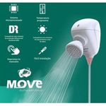 Ducha Chuveiro Eletrônica Move Branca Zagonel 127v 5500w