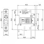 Disjuntor termomagnético DIN monopolar curva C 63A 240/415 V