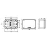 Caixa Multi Uso Plastica 125x85x54mm Soprano