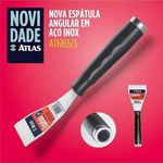 Espátula Angular De Aço Inox 3'' Com Rosca At6165/3 Atlas