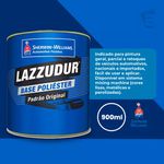 Tinta Automotiva Lazzuril Gris Aluminio Ezr Peugeot 900ml