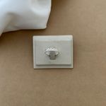 ALIANÇA 2 AROS NAVETE VAZADO E ZIRCONIA CRISTAL