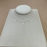 CHOKER 3 ESTRELAS DO MAR PENDURADAS ELOS 30CM + 10CM EXTENSOR