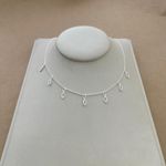 Choker 7 Zircônias Navete Cristal