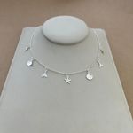 CHOKER ESTRELAMAR, RABO DE SEREIA E CONCHAS ELOS 35CM+EXTENSOR 5CM