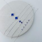 CONJUNTO COLAR E PULSEIRAS INSPIRAÇÃO VAN CLEEF E OLHO GREGO