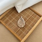 PINGENTE GOTA GRANDE PEDRA NATURAL CRISTAL