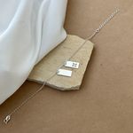 PULSEIRA 2 PLACAS SIGNO GÊMEOS PENDURADAS CORRENTE ELO PORTUGUES