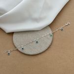 PULSEIRA ELOS OVAIS 5 OLHO GREGO 4MM PENDURADO
