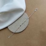 PULSEIRA COM 4 ZIRCÔNIAS NAVETE COLORS BORDA ARGOLINHA ELOS OVAIS