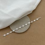 PULSEIRA VARIOS PINGENTES DE TARTARUGA PRATA CLARA 1 FACE