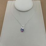 CHOKER CIRCULO CORAÇÃO ZIRCÔNIA ROXA FURTA COR ELOS ALONGADO