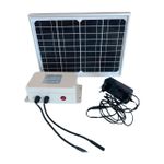 Kit Energia Solar, Bateria Selada 12V 120Wh e Fonte de Alimentação Outdoor