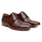 Sapato Social Masculino Derby Brogue CNS Tostado