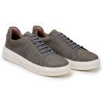Tênis Casual Masculino CNS 601 Nobuck Cinza
