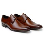 Sapato Social Masculino Derby CNS Camel