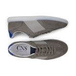 Tênis Casual Masculino CNS Camurça Cinza Claro