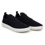  Sapatênis Casual Masculino CNS knit Preto