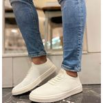  Sapatênis Casual Masculino CNS knit Off White