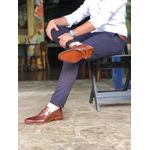 Sapato Social Masculino Loafer CNS Caramelo