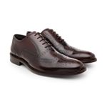 Sapato Social Masculino Oxford Brogue CNS Brown