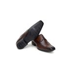 Sapato Social Masculino Derby CNS 40062 Dark Brown