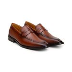 Sapato Social Masculino Mocassim CNS 68005 Whisky e Bronze