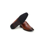 Sapato Social Masculino Mocassim CNS 68005 Whisky e Bronze