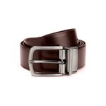 Cinto Social Masculino Dupla Face CNS 06890041 Preto e Capuccino