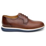 Sapato Casual Masculino Derby CNS Broadway 25 Castanho e Madeira