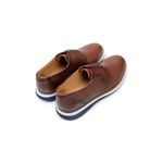 Sapato Casual Masculino Derby CNS Broadway 25 Castanho e Madeira