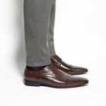 Sapato Social Masculino Derby CNS 2702 Café