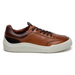 Tênis Casual Masculino CNS FOX 007 Tan e Brown