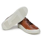 Tênis Casual Masculino CNS FOX 007 Tan e Brown