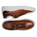 Tênis Casual Masculino CNS FOX 007 Tan e Brown