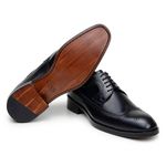 Sapato Social Masculino Derby CNS+ Brogue Holl Preto